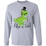 T-Shirts Sport Grey / S LikeASir T-Rex Men's Long Sleeve T-Shirt