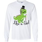 T-Shirts White / S LikeASir T-Rex Men's Long Sleeve T-Shirt