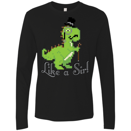 T-Shirts Black / S LikeASir T-Rex Men's Premium Long Sleeve