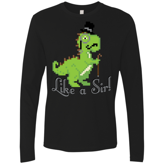 T-Shirts Black / S LikeASir T-Rex Men's Premium Long Sleeve