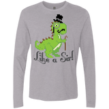T-Shirts Heather Grey / S LikeASir T-Rex Men's Premium Long Sleeve