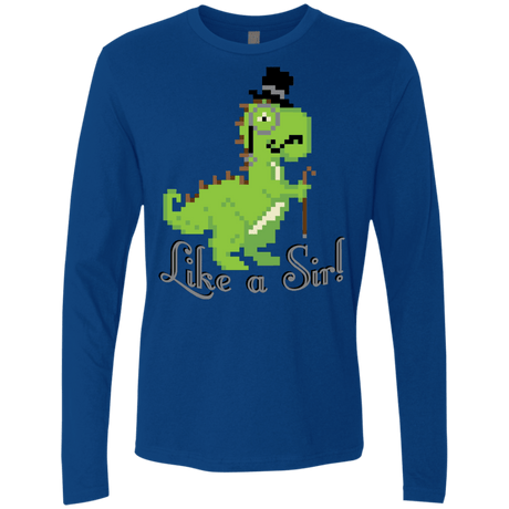 T-Shirts Royal / S LikeASir T-Rex Men's Premium Long Sleeve