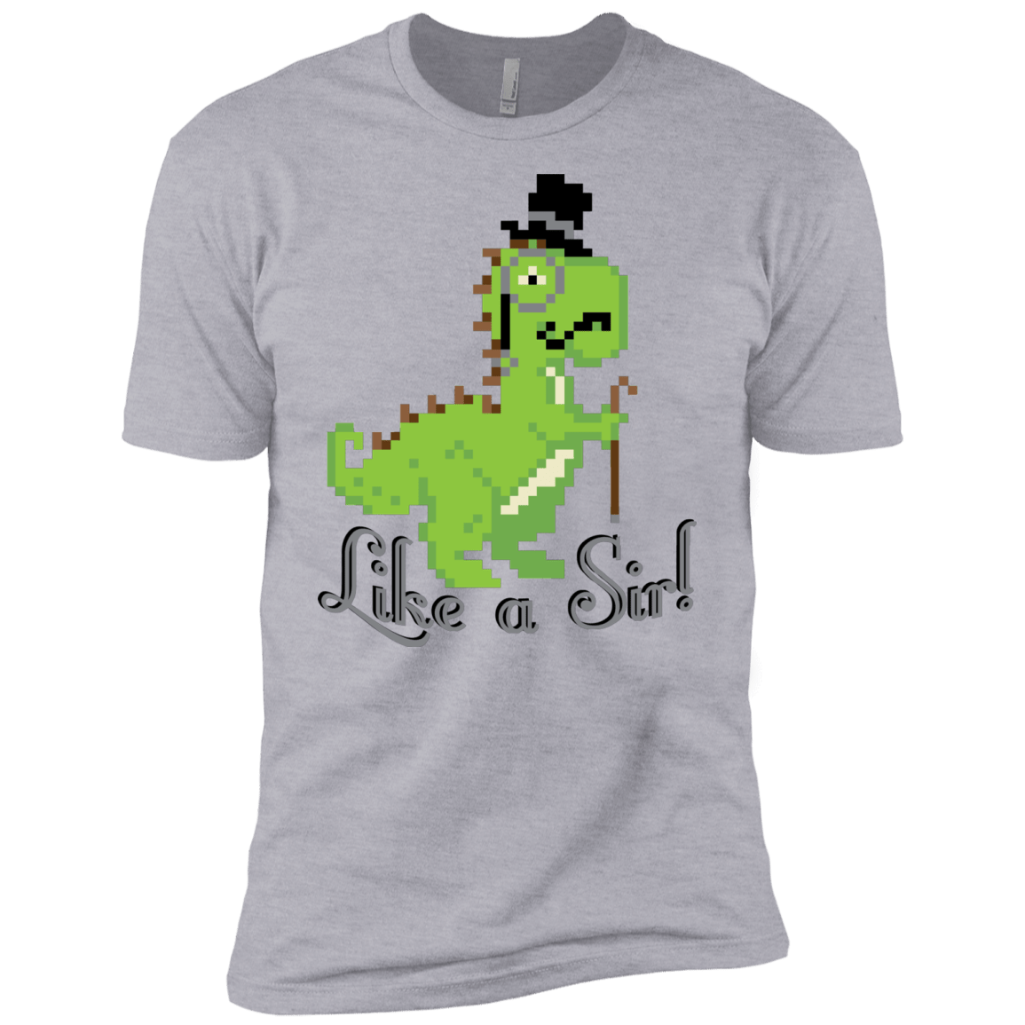 T-Shirts Heather Grey / X-Small LikeASir T-Rex Men's Premium T-Shirt