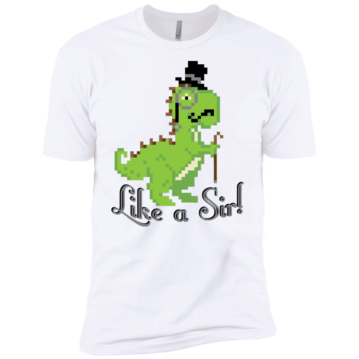 T-Shirts White / X-Small LikeASir T-Rex Men's Premium T-Shirt