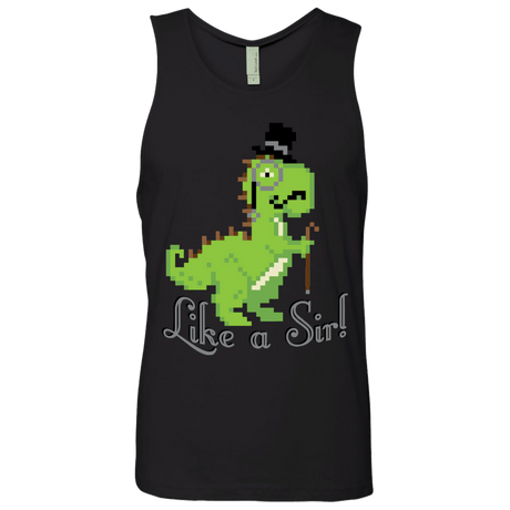 T-Shirts Black / S LikeASir T-Rex Men's Premium Tank Top