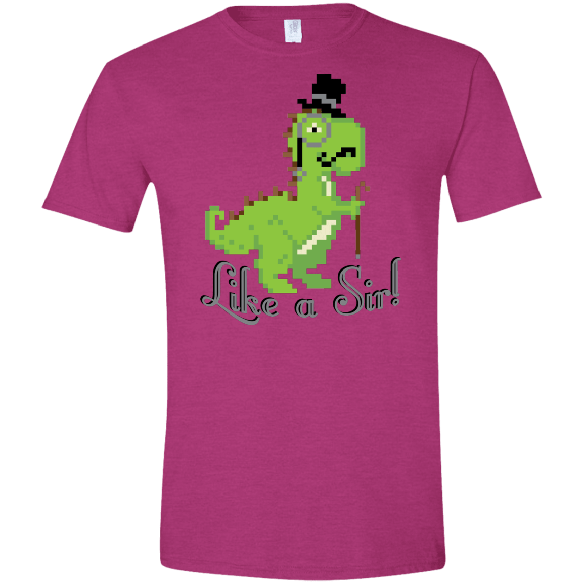 T-Shirts Antique Heliconia / S LikeASir T-Rex Men's Semi-Fitted Softstyle