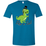 T-Shirts Antique Sapphire / S LikeASir T-Rex Men's Semi-Fitted Softstyle