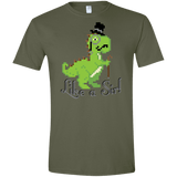 T-Shirts Military Green / S LikeASir T-Rex Men's Semi-Fitted Softstyle