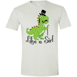 T-Shirts White / X-Small LikeASir T-Rex Men's Semi-Fitted Softstyle