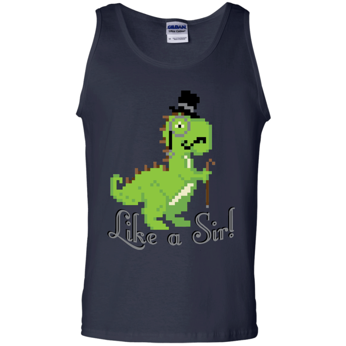 T-Shirts Navy / S LikeASir T-Rex Men's Tank Top