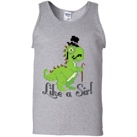 T-Shirts Sport Grey / S LikeASir T-Rex Men's Tank Top