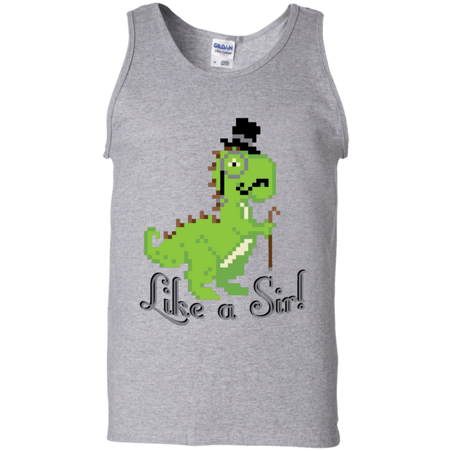 T-Shirts Sport Grey / S LikeASir T-Rex Men's Tank Top