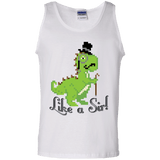 T-Shirts White / S LikeASir T-Rex Men's Tank Top