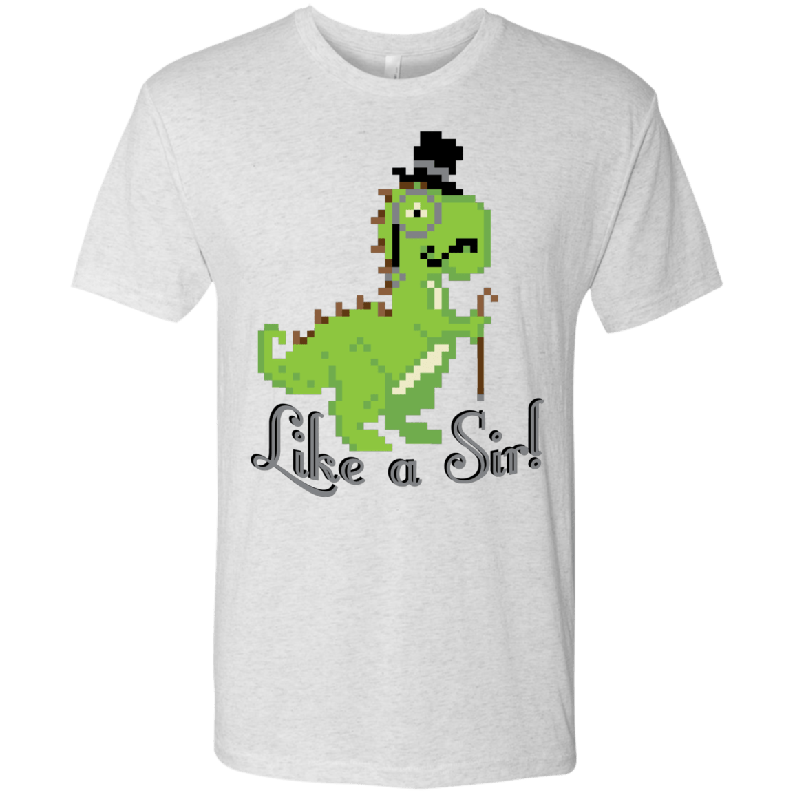 T-Shirts Heather White / S LikeASir T-Rex Men's Triblend T-Shirt