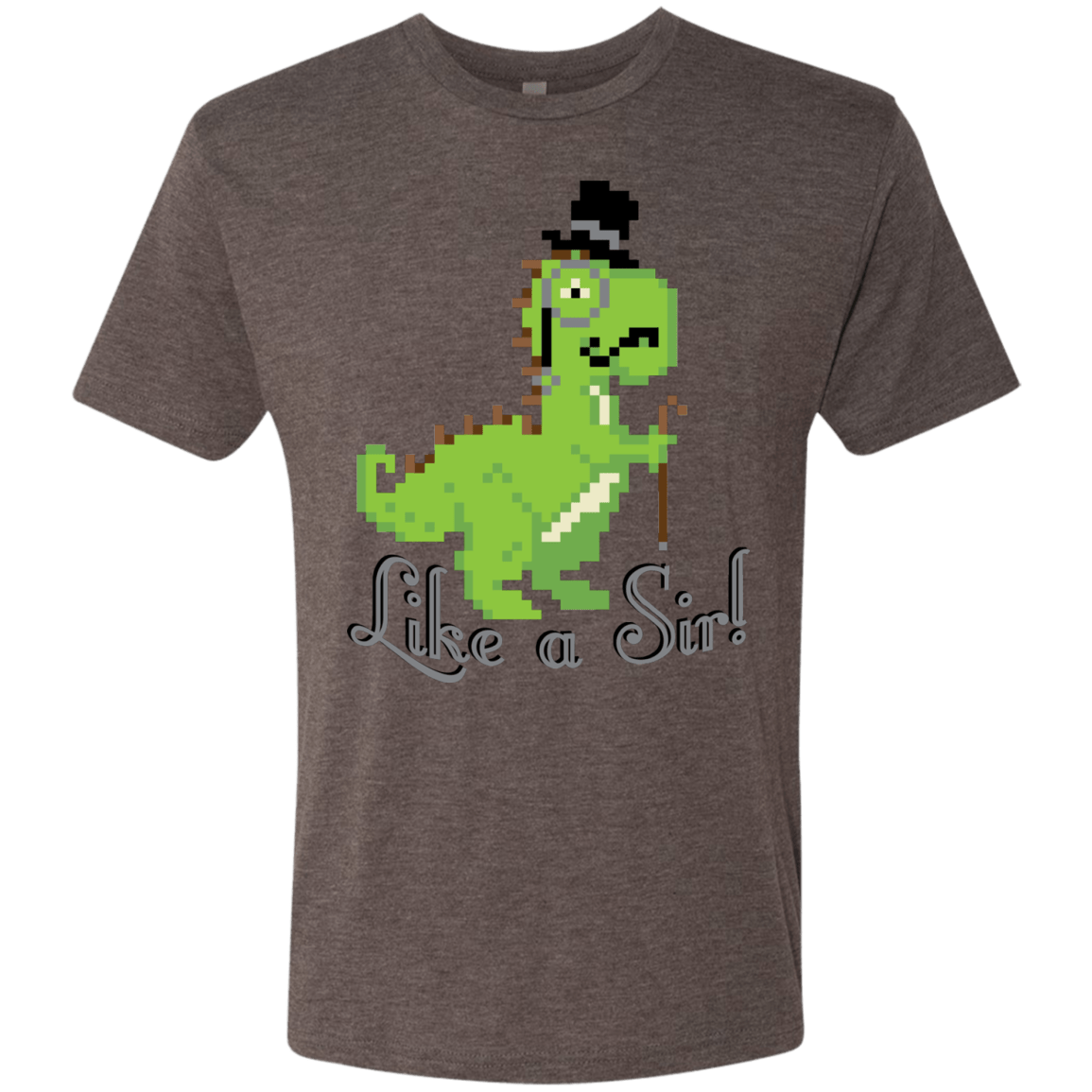 T-Shirts Macchiato / S LikeASir T-Rex Men's Triblend T-Shirt