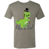T-Shirts Venetian Grey / S LikeASir T-Rex Men's Triblend T-Shirt