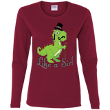 T-Shirts Cardinal / S LikeASir T-Rex Women's Long Sleeve T-Shirt