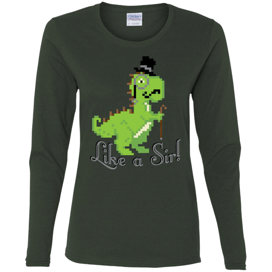 T-Shirts Forest / S LikeASir T-Rex Women's Long Sleeve T-Shirt