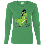 T-Shirts Irish Green / S LikeASir T-Rex Women's Long Sleeve T-Shirt