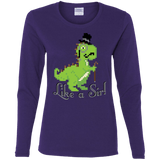 T-Shirts Purple / S LikeASir T-Rex Women's Long Sleeve T-Shirt