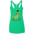 T-Shirts Envy / X-Small LikeASir T-Rex Women's Triblend Racerback Tank