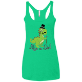 T-Shirts Envy / X-Small LikeASir T-Rex Women's Triblend Racerback Tank