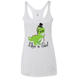 T-Shirts Heather White / X-Small LikeASir T-Rex Women's Triblend Racerback Tank