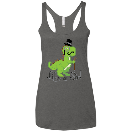 T-Shirts Premium Heather / X-Small LikeASir T-Rex Women's Triblend Racerback Tank
