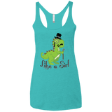 T-Shirts Tahiti Blue / X-Small LikeASir T-Rex Women's Triblend Racerback Tank