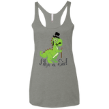 T-Shirts Venetian Grey / X-Small LikeASir T-Rex Women's Triblend Racerback Tank
