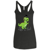 T-Shirts Vintage Black / X-Small LikeASir T-Rex Women's Triblend Racerback Tank