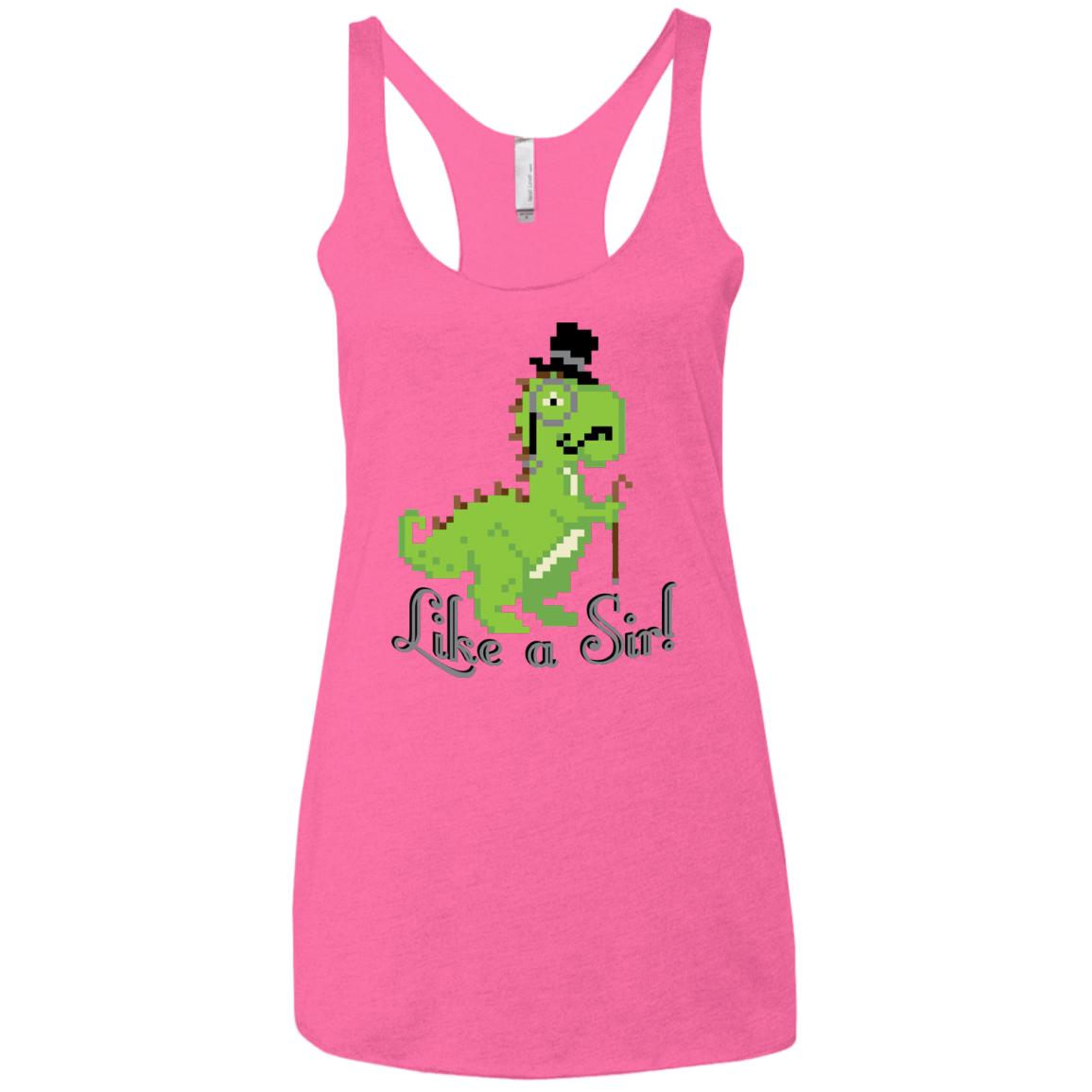 T-Shirts Vintage Pink / X-Small LikeASir T-Rex Women's Triblend Racerback Tank