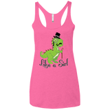 T-Shirts Vintage Pink / X-Small LikeASir T-Rex Women's Triblend Racerback Tank