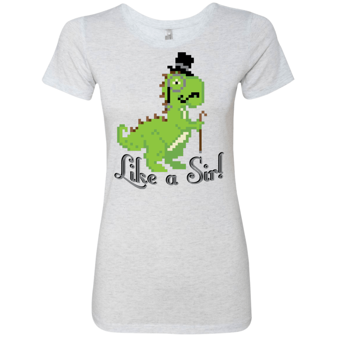 T-Shirts Heather White / S LikeASir T-Rex Women's Triblend T-Shirt