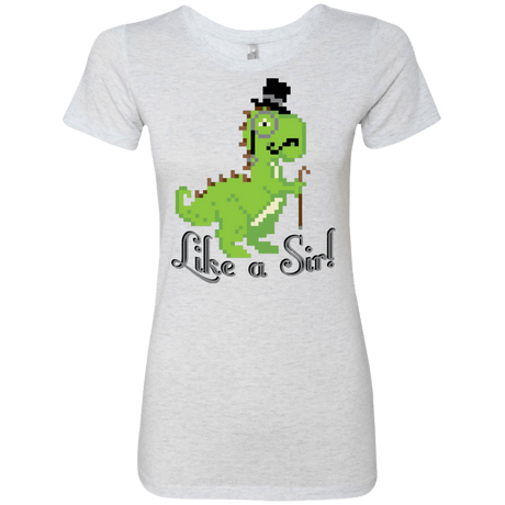 T-Shirts Heather White / S LikeASir T-Rex Women's Triblend T-Shirt