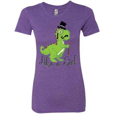 T-Shirts Purple Rush / S LikeASir T-Rex Women's Triblend T-Shirt
