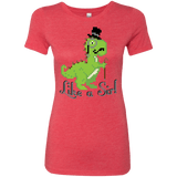 T-Shirts Vintage Red / S LikeASir T-Rex Women's Triblend T-Shirt