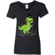 T-Shirts Black / S LikeASir T-Rex Women's V-Neck T-Shirt