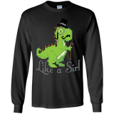 T-Shirts Black / YS LikeASir T-Rex Youth Long Sleeve T-Shirt