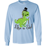 T-Shirts Light Blue / YS LikeASir T-Rex Youth Long Sleeve T-Shirt