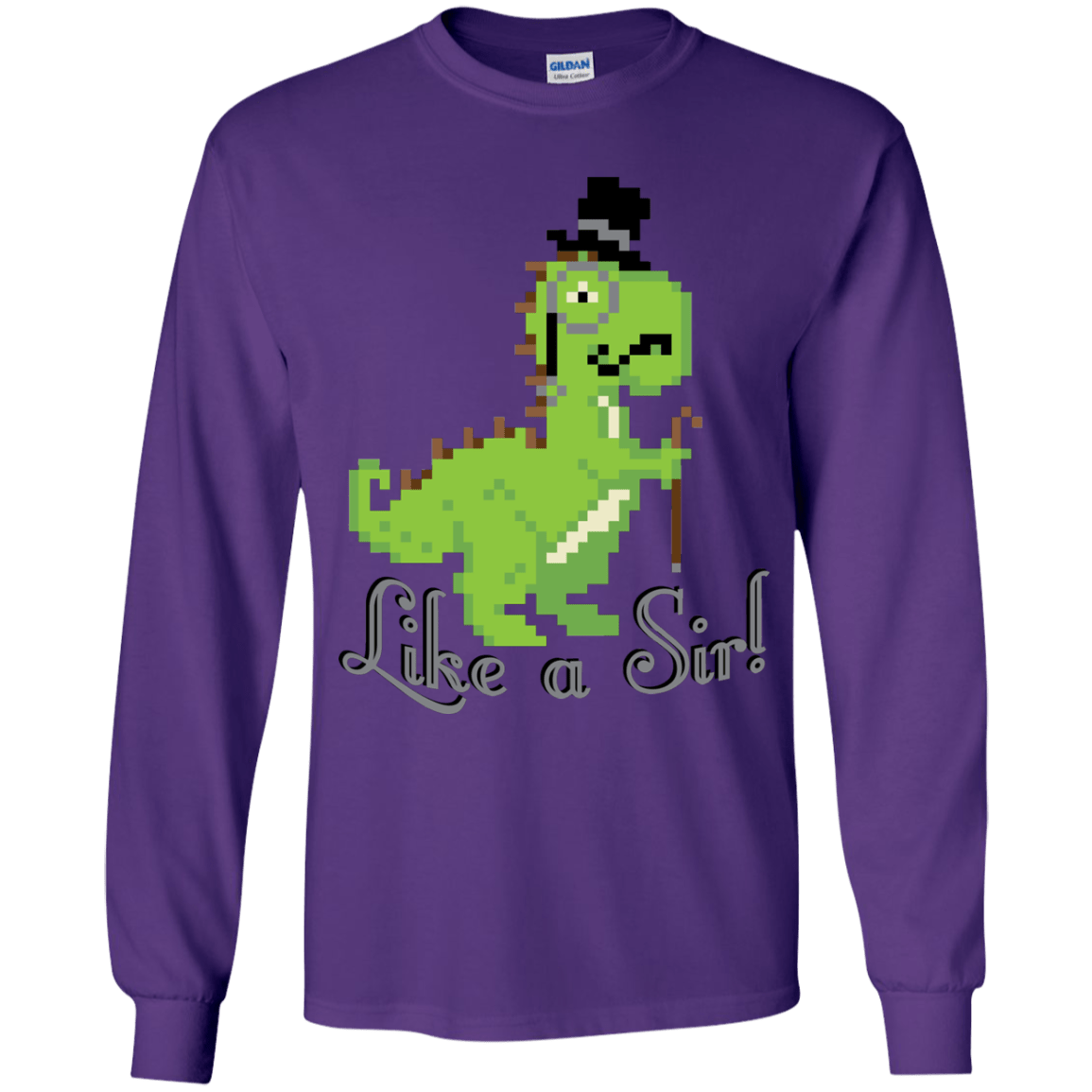 T-Shirts Purple / YS LikeASir T-Rex Youth Long Sleeve T-Shirt