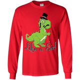 T-Shirts Red / YS LikeASir T-Rex Youth Long Sleeve T-Shirt
