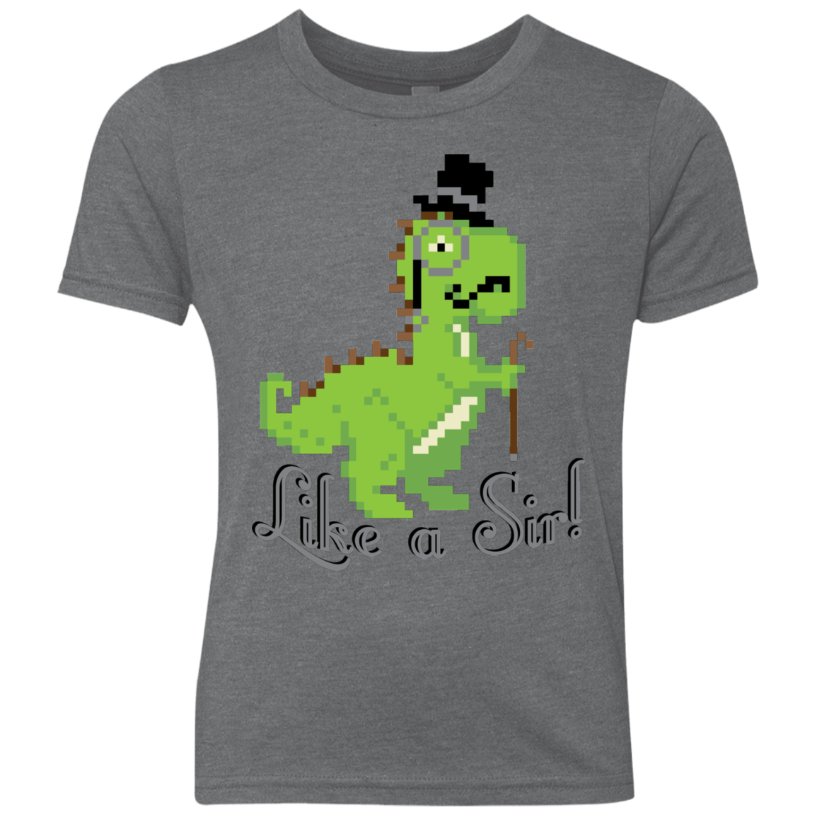 T-Shirts Premium Heather / YXS LikeASir T-Rex Youth Triblend T-Shirt