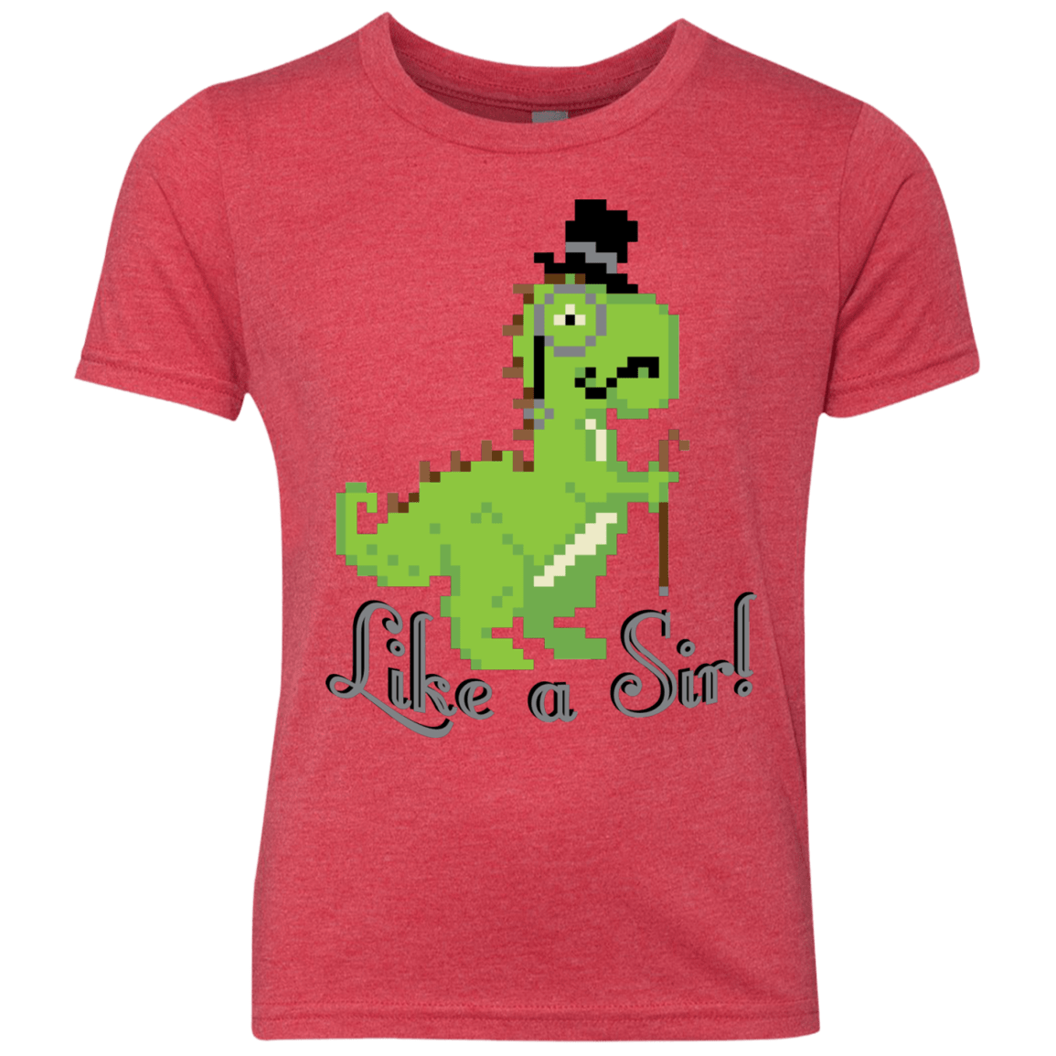 T-Shirts Vintage Red / YXS LikeASir T-Rex Youth Triblend T-Shirt