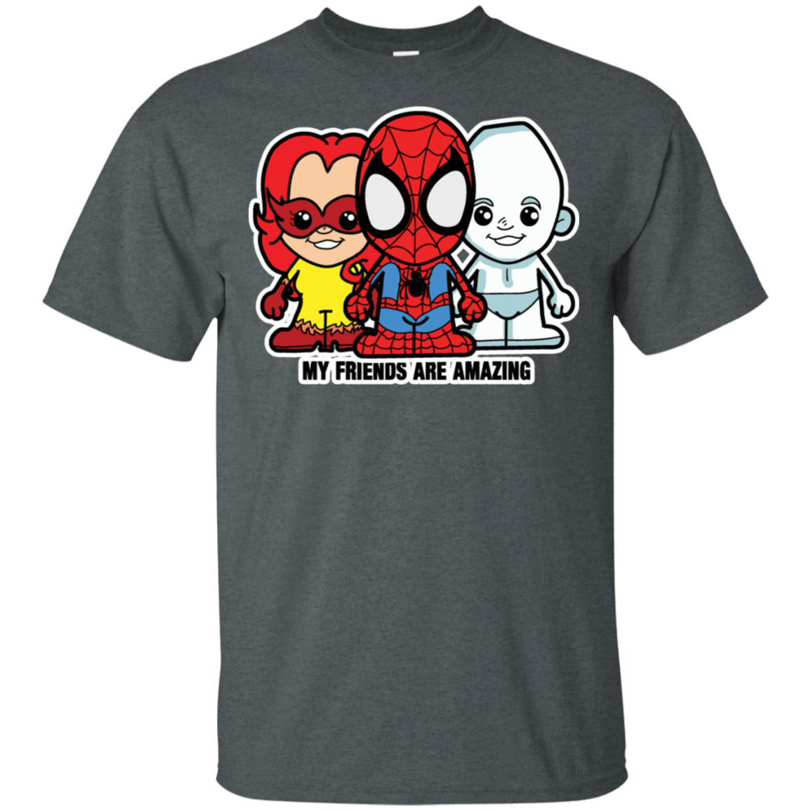 T-Shirts Dark Heather / S Lil Spidey and his Amazing Friends T-Shirt