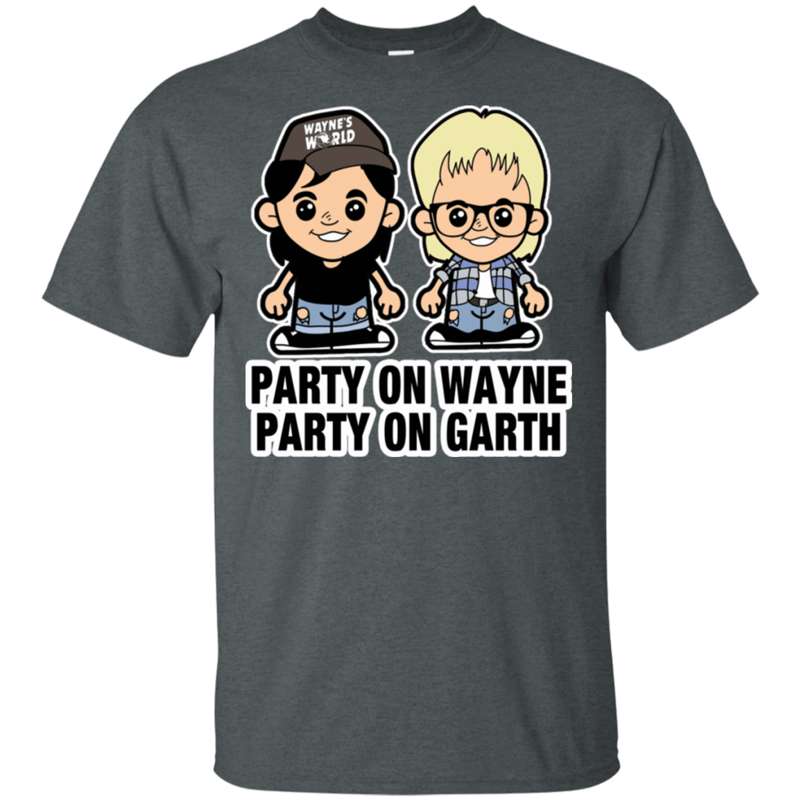 T-Shirts Dark Heather / S Lil Wayne and Garth T-Shirt