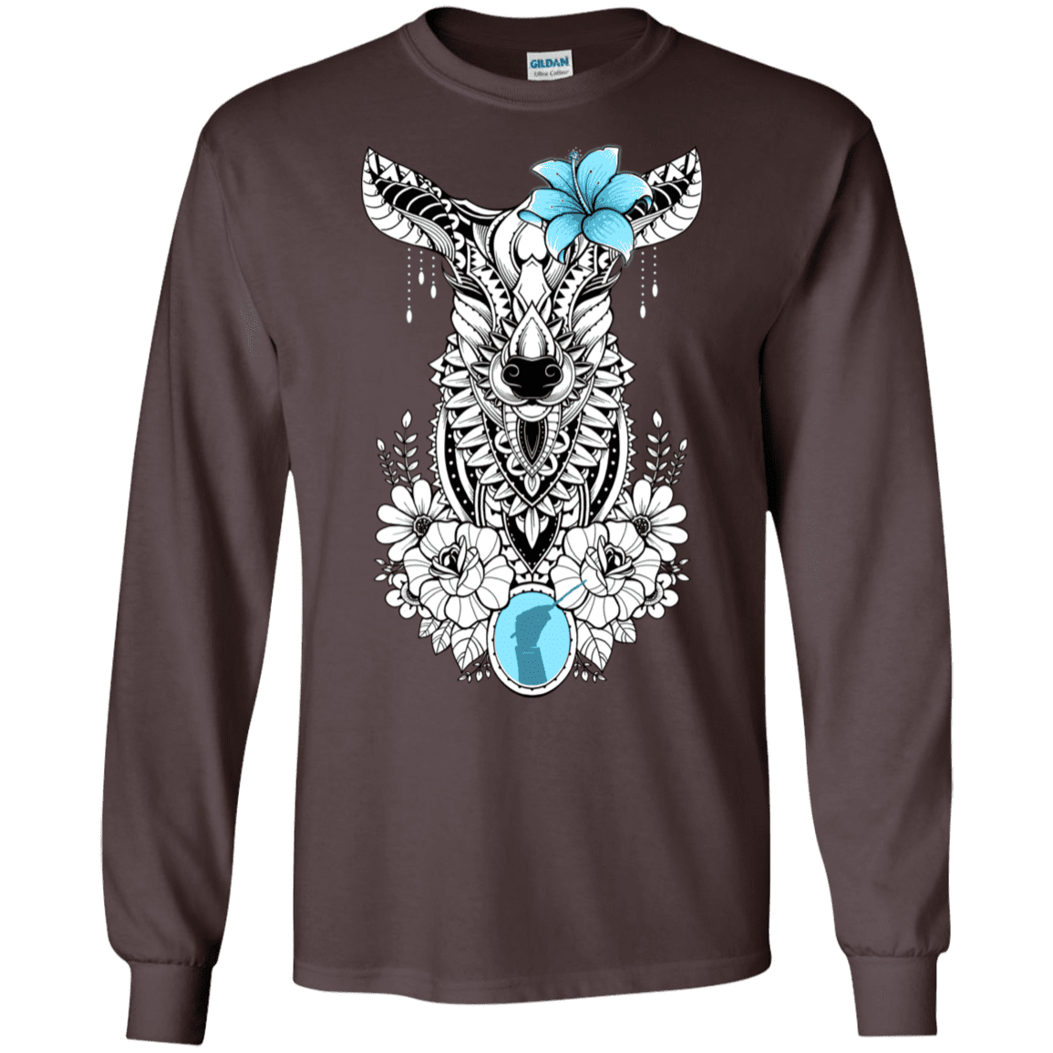 T-Shirts Dark Chocolate / S Lily Men's Long Sleeve T-Shirt