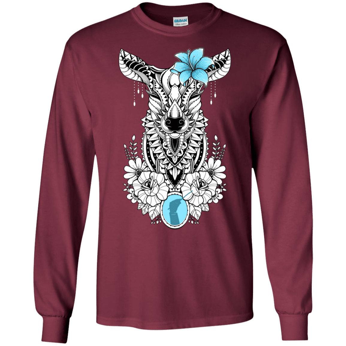 T-Shirts Maroon / S Lily Men's Long Sleeve T-Shirt