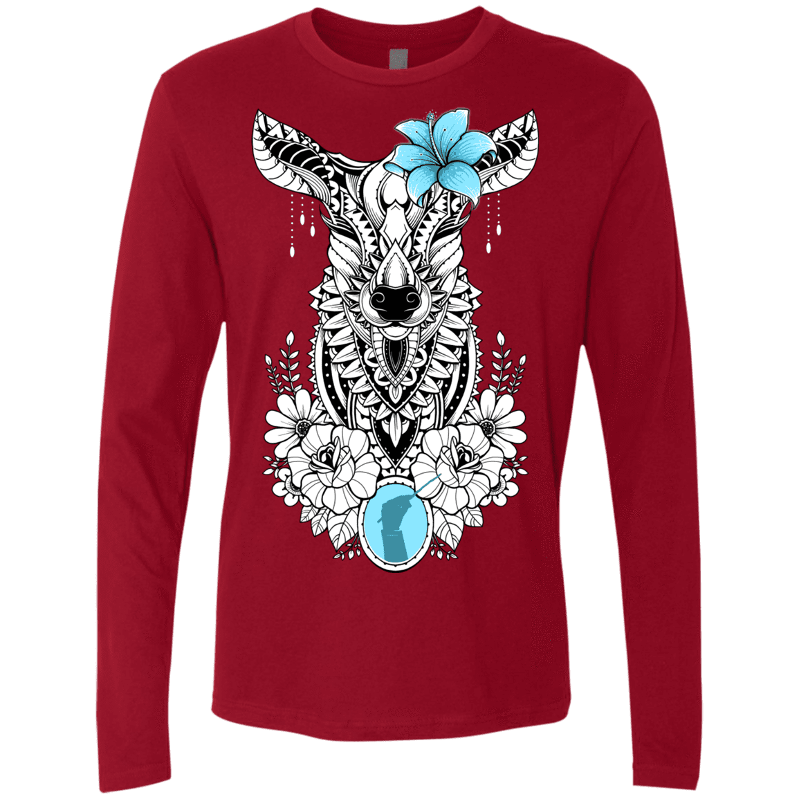 T-Shirts Cardinal / S Lily Men's Premium Long Sleeve