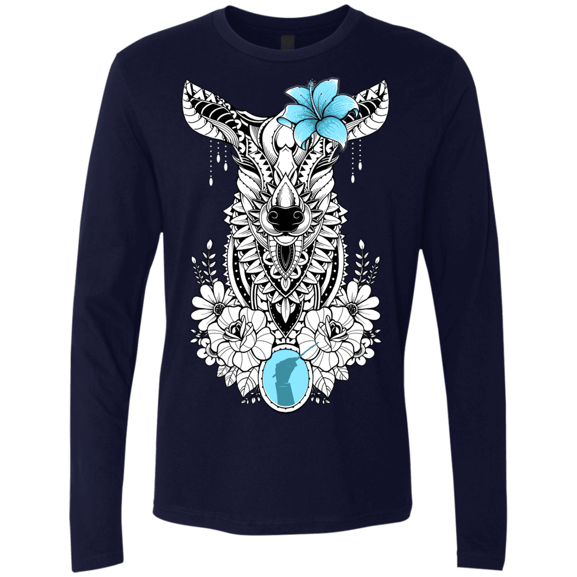 T-Shirts Midnight Navy / S Lily Men's Premium Long Sleeve